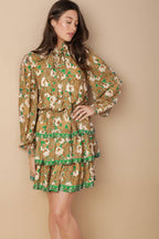 OPEN PATH WOVEN MINI DRESS Flying Tomato