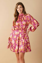 LUXE LEGACY WOVEN MINI DRESS Flying Tomato