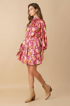 LUXE LEGACY WOVEN MINI DRESS Flying Tomato