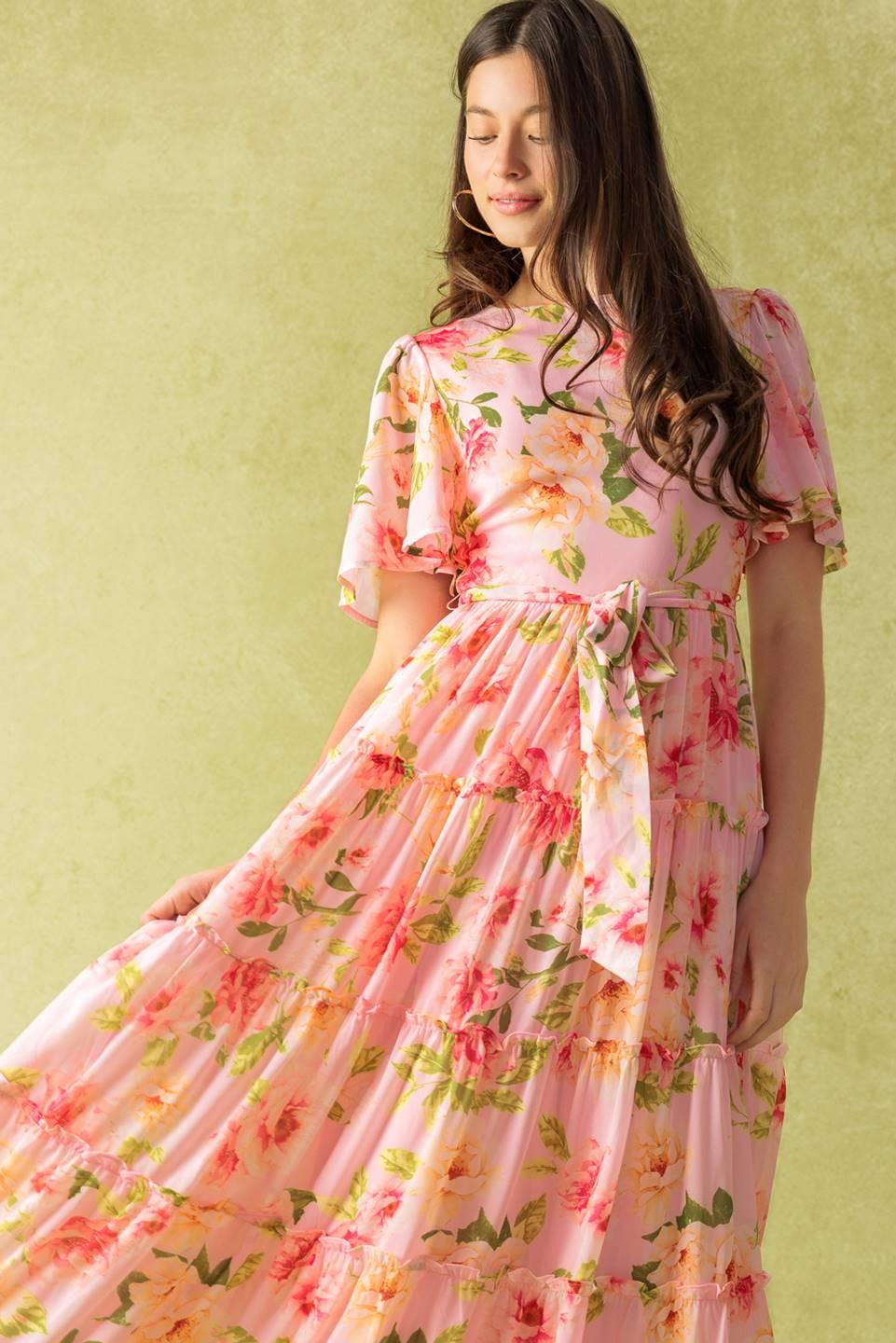 WHICH CHAPTER WOVEN MAXI DRESS Flying Tomato