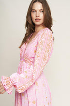 RIPPLES OF TIME WOVEN MAXI DRESS Flying Tomato