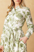 WANT YOU AROUND WOVEN MIDI DRESS Flying Tomato