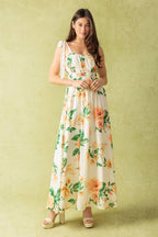 A PERFECT MATCH WOVEN MAXI DRESS Flying Tomato