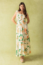 A PERFECT MATCH WOVEN MAXI DRESS Flying Tomato