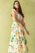 A PERFECT MATCH WOVEN MAXI DRESS Flying Tomato