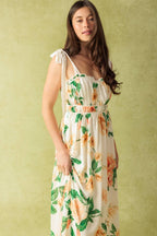 A PERFECT MATCH WOVEN MAXI DRESS Flying Tomato