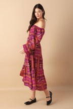 MELLOW MOMENTS WOVEN MIDI DRESS Flying Tomato