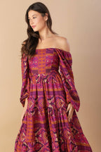 MELLOW MOMENTS WOVEN MIDI DRESS Flying Tomato