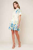 ALWAYS REMARKABLE WOVEN MINI DRESS Flying Tomato