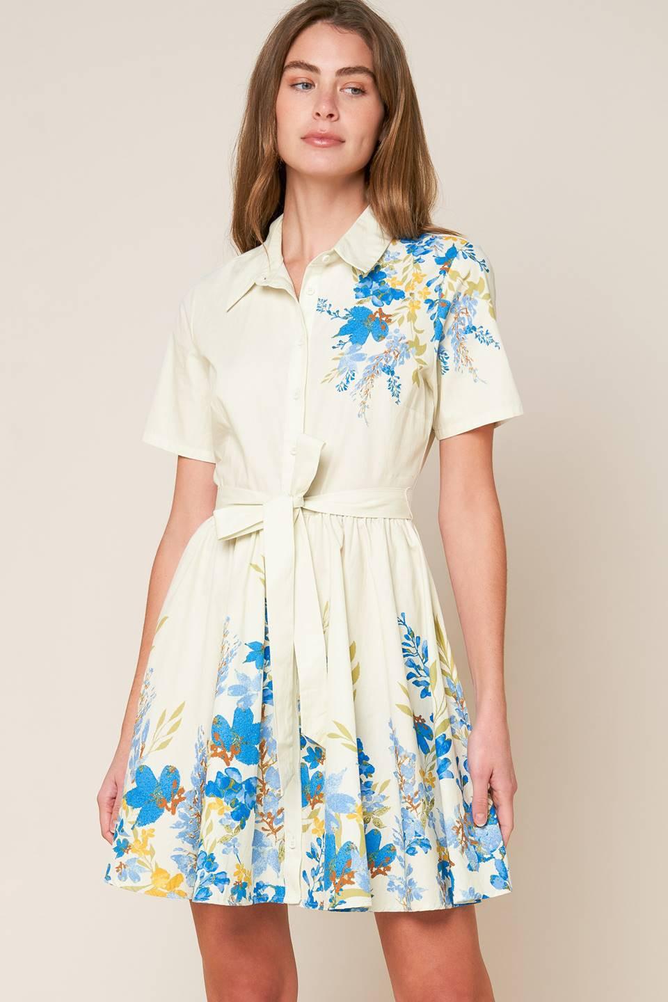 ALWAYS REMARKABLE WOVEN MINI DRESS Flying Tomato