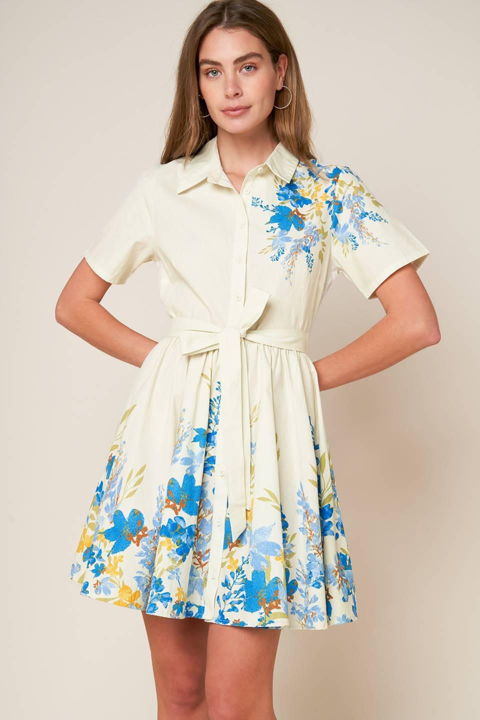 ALWAYS REMARKABLE WOVEN MINI DRESS Flying Tomato
