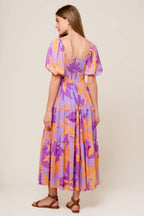 BLOOMING BRUNCH WOVEN MIDI DRESS Flying Tomato