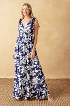 TWILIGHT VENTURE WOVEN MAXI DRESS Flying Tomato