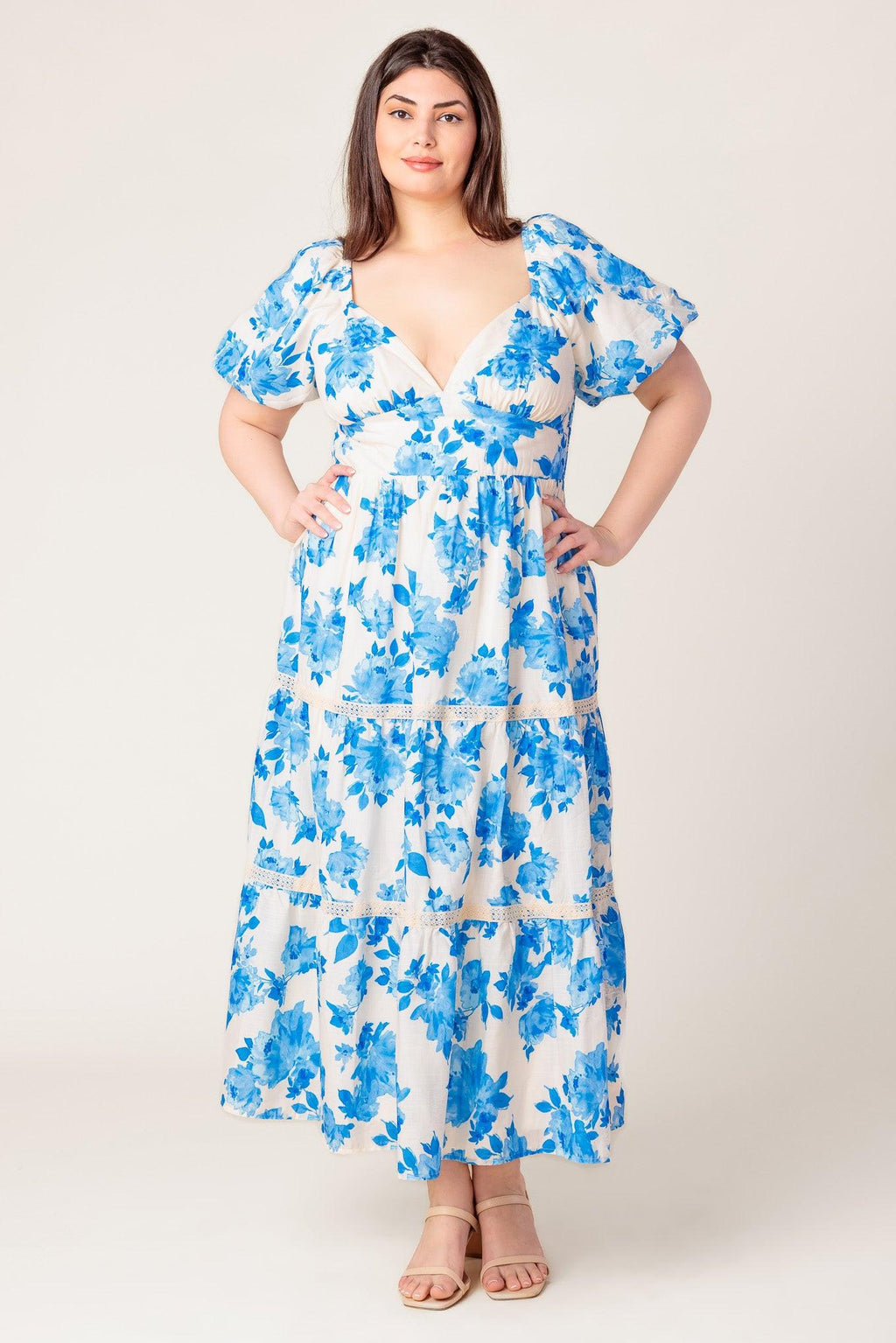 BLOOMING DAY WOVEN MIDI DRESS Flying Tomato