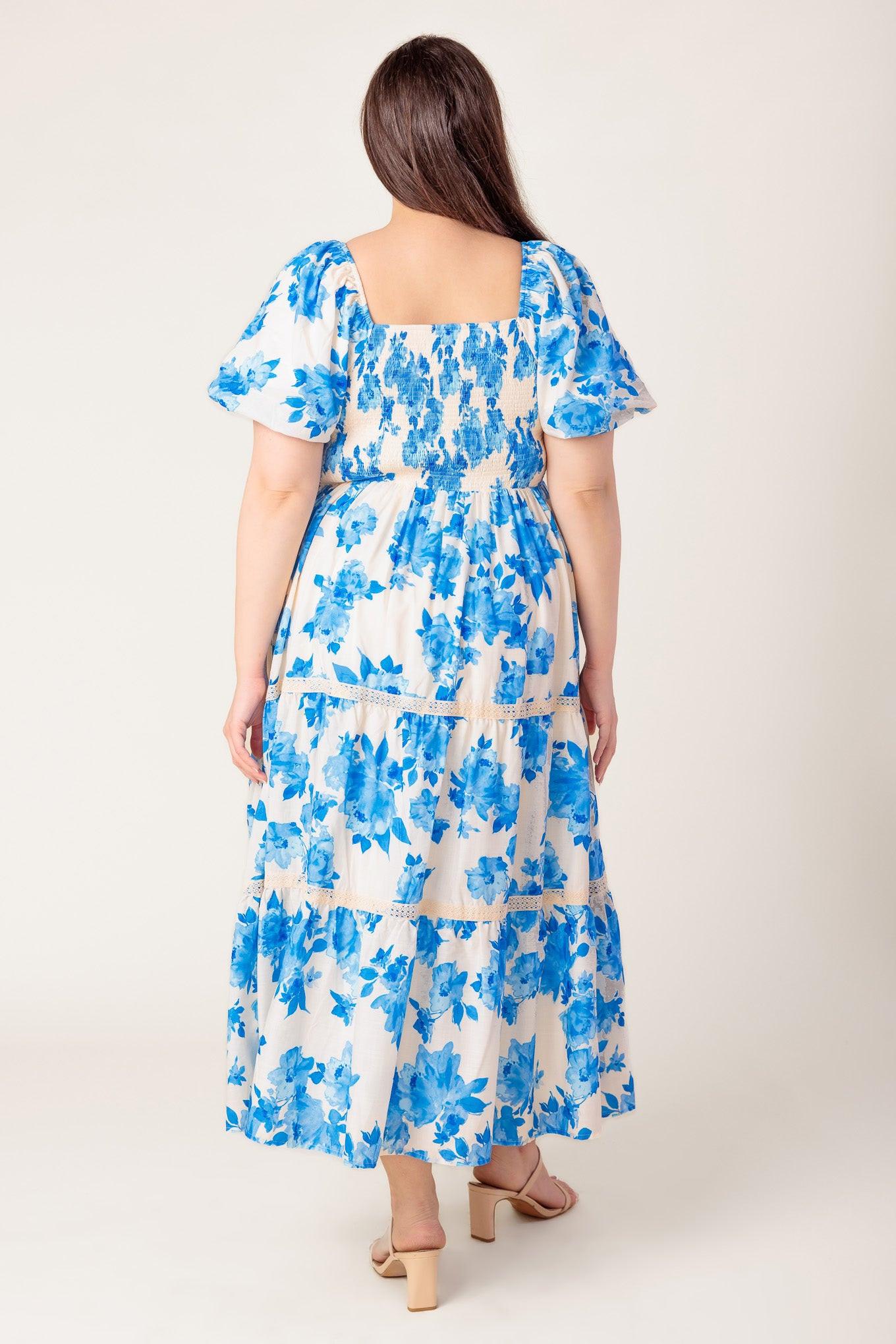 BLOOMING DAY WOVEN MIDI DRESS Flying Tomato