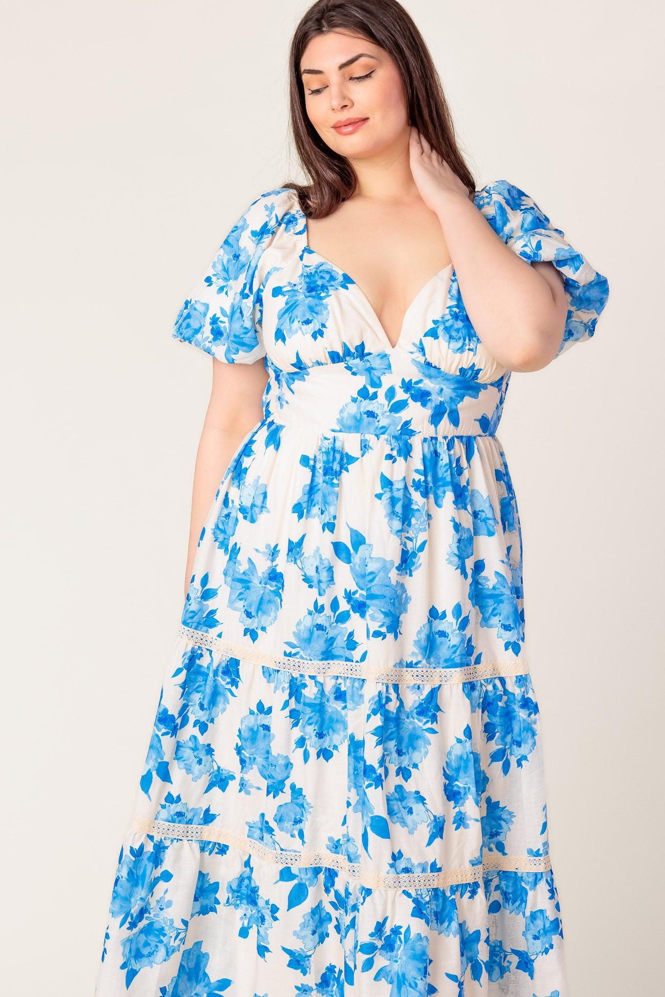 BLOOMING DAY WOVEN MIDI DRESS Flying Tomato