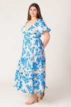 BLOOMING DAY WOVEN MIDI DRESS Flying Tomato