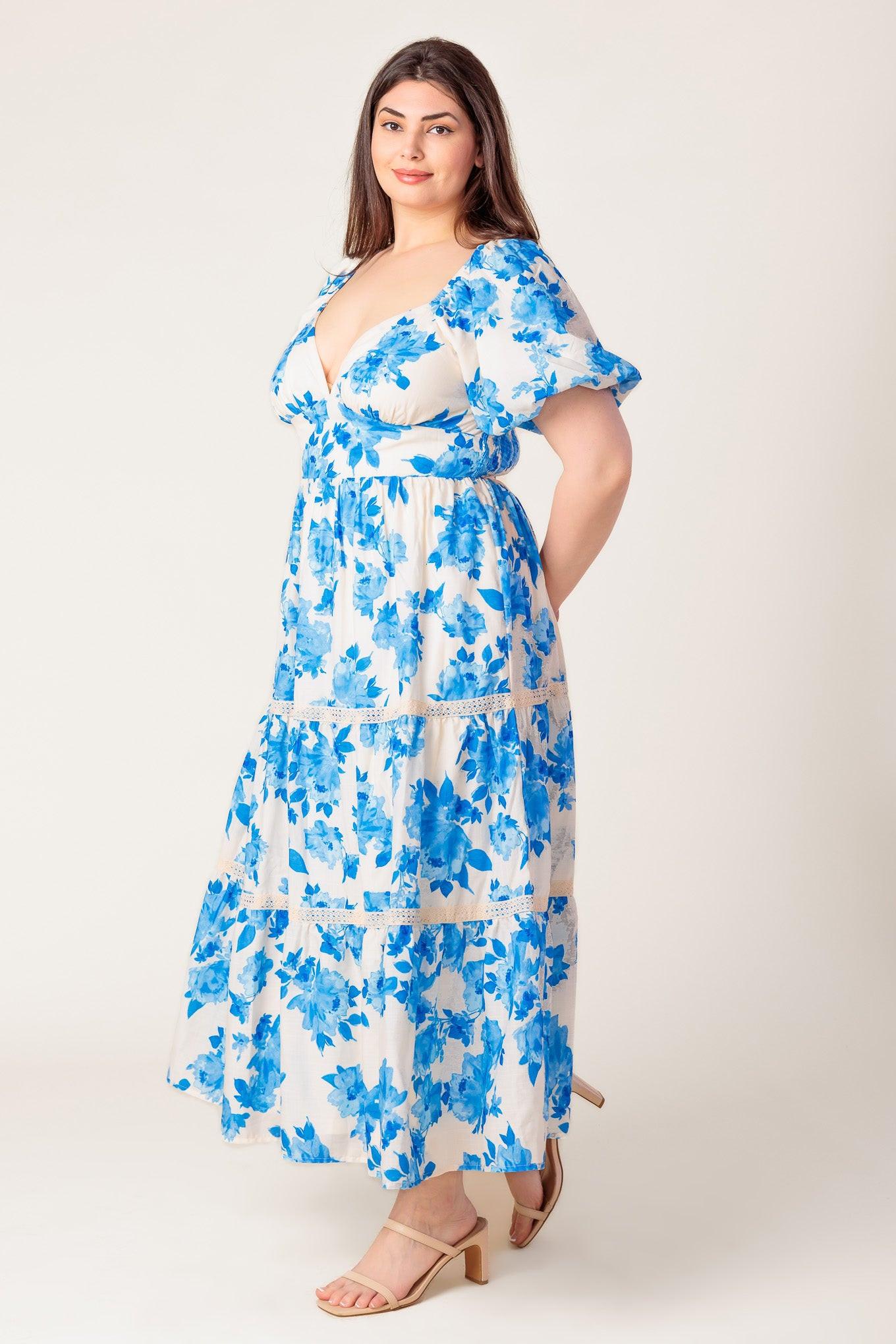 BLOOMING DAY WOVEN MIDI DRESS Flying Tomato