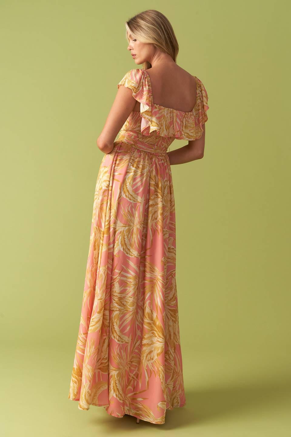 THE ART OF BALANCE WOVEN MIDI DRESS Flying Tomato