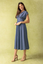 BRIGHT MORNINGS WOVEN MIDI DRESS Flying Tomato