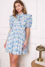 BLOOMING SHORES WOVEN MINI DRESS Flying Tomato