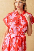 MAKE IT COUNT WOVEN MIDI DRESS Flying Tomato