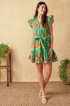 BRIGHTER DAYS WOVEN MINI DRESS Flying Tomato