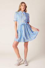STARLIT SKIES WOVEN MINI DRESS Flying Tomato