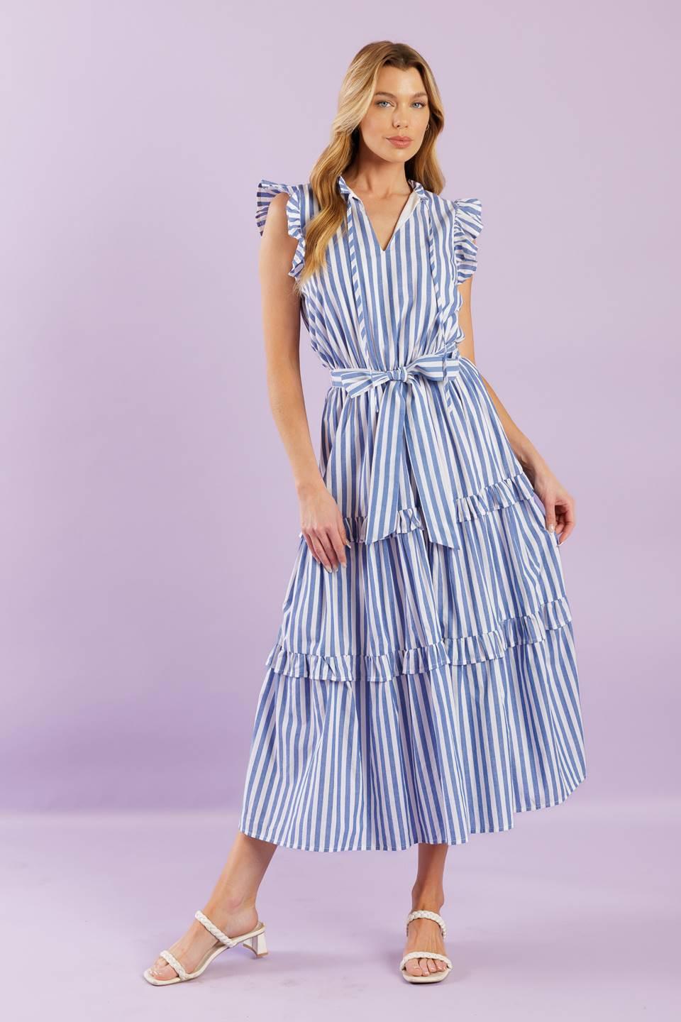 WHEN LIFE GIVES YOU WOVEN MIDI DRESS Flying Tomato
