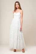 WISHING WELL WHITE WOVEN LACE MAXI DRESS Flying Tomato