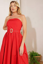 DAYS THAT FADE WOVEN MIDI DRESS Flying Tomato