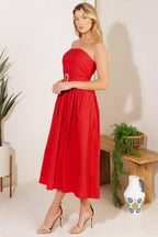 DAYS THAT FADE WOVEN MIDI DRESS Flying Tomato