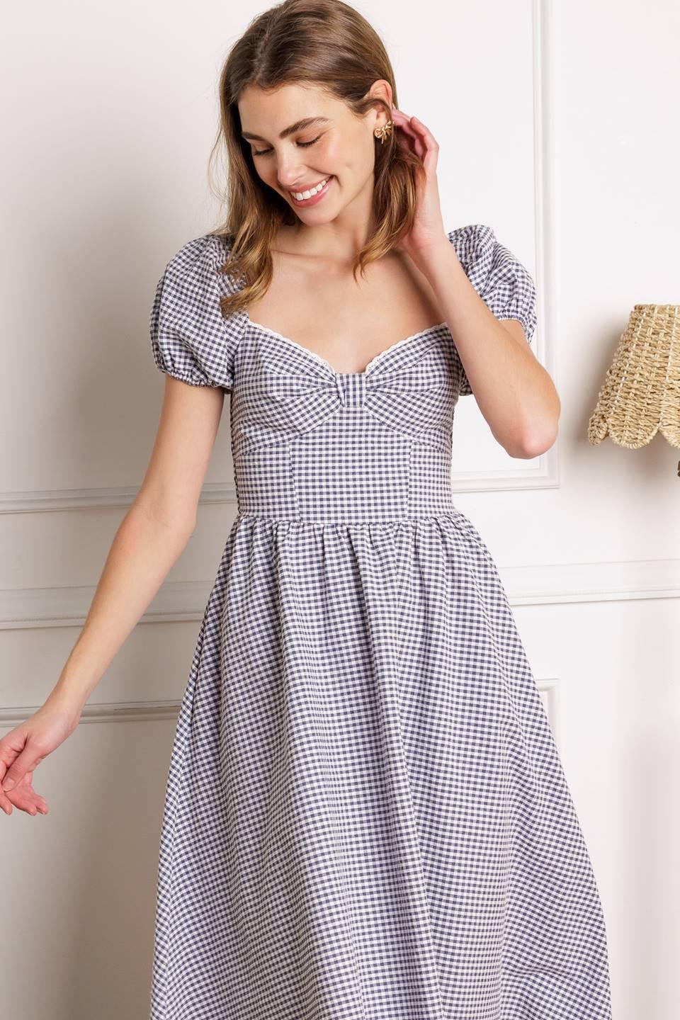 IT'S MY DAY WOVEN MIDI DRESS Flying Tomato