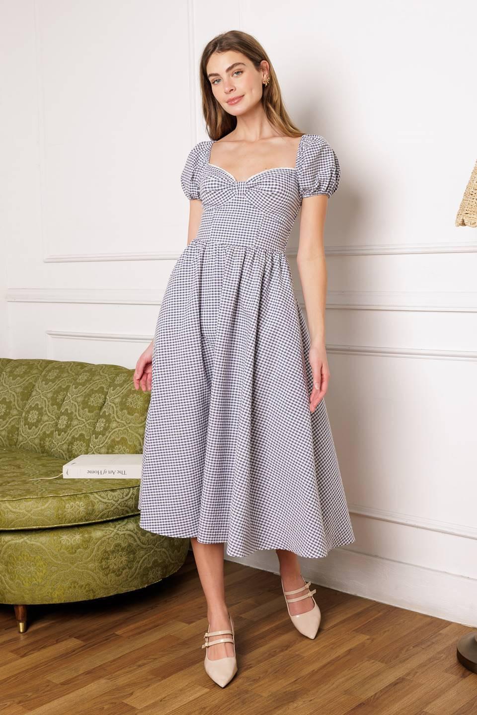 IT'S MY DAY WOVEN MIDI DRESS Flying Tomato