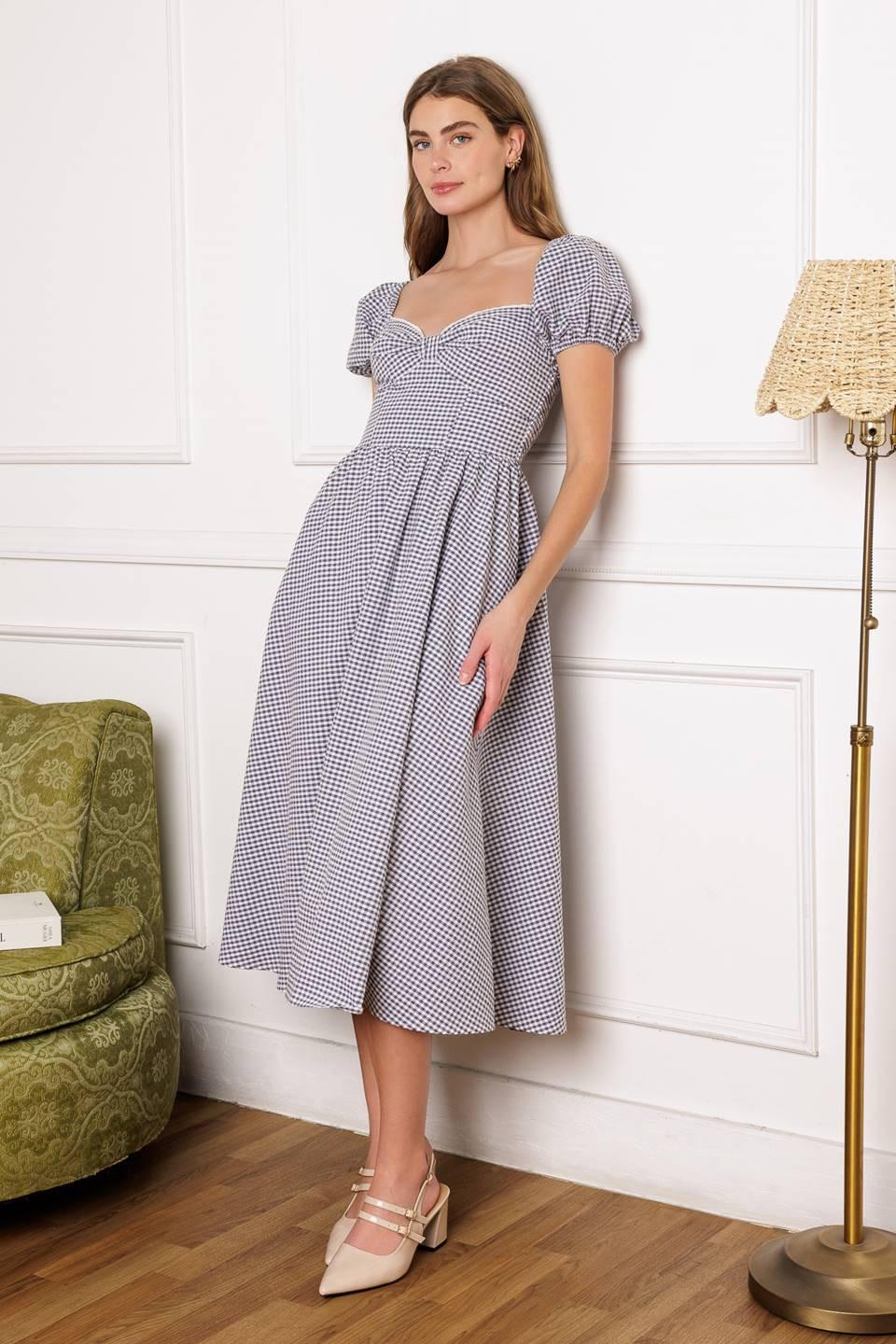 IT'S MY DAY WOVEN MIDI DRESS Flying Tomato