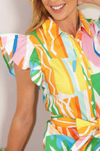 TOO MUCH TO BEAR WOVEN MIDI DRESS Flying Tomato