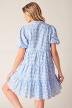 LET'S CATCH UP WOVEN BABYDOLL DRESS Flying Tomato