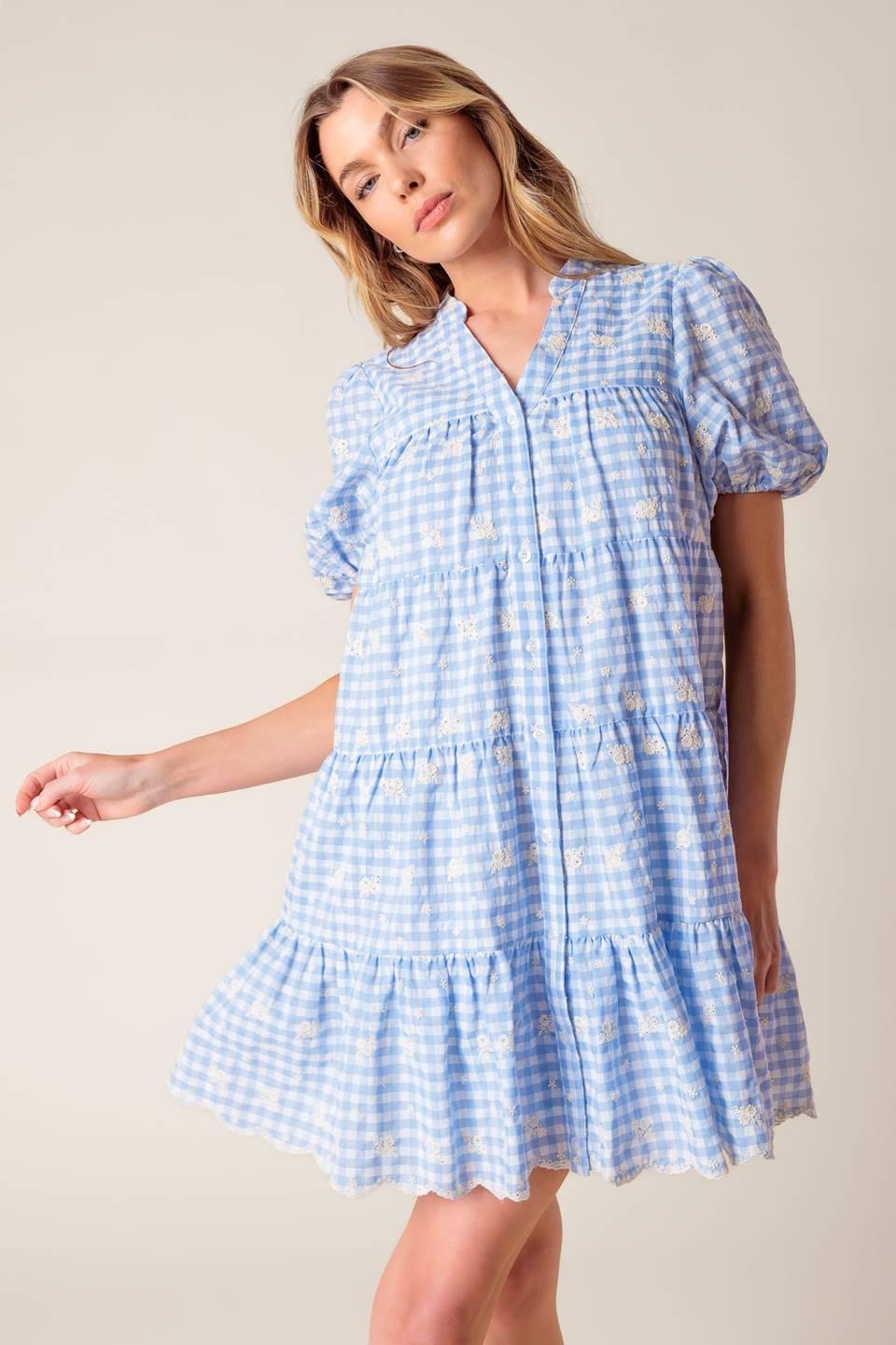 LET'S CATCH UP WOVEN BABYDOLL DRESS Flying Tomato
