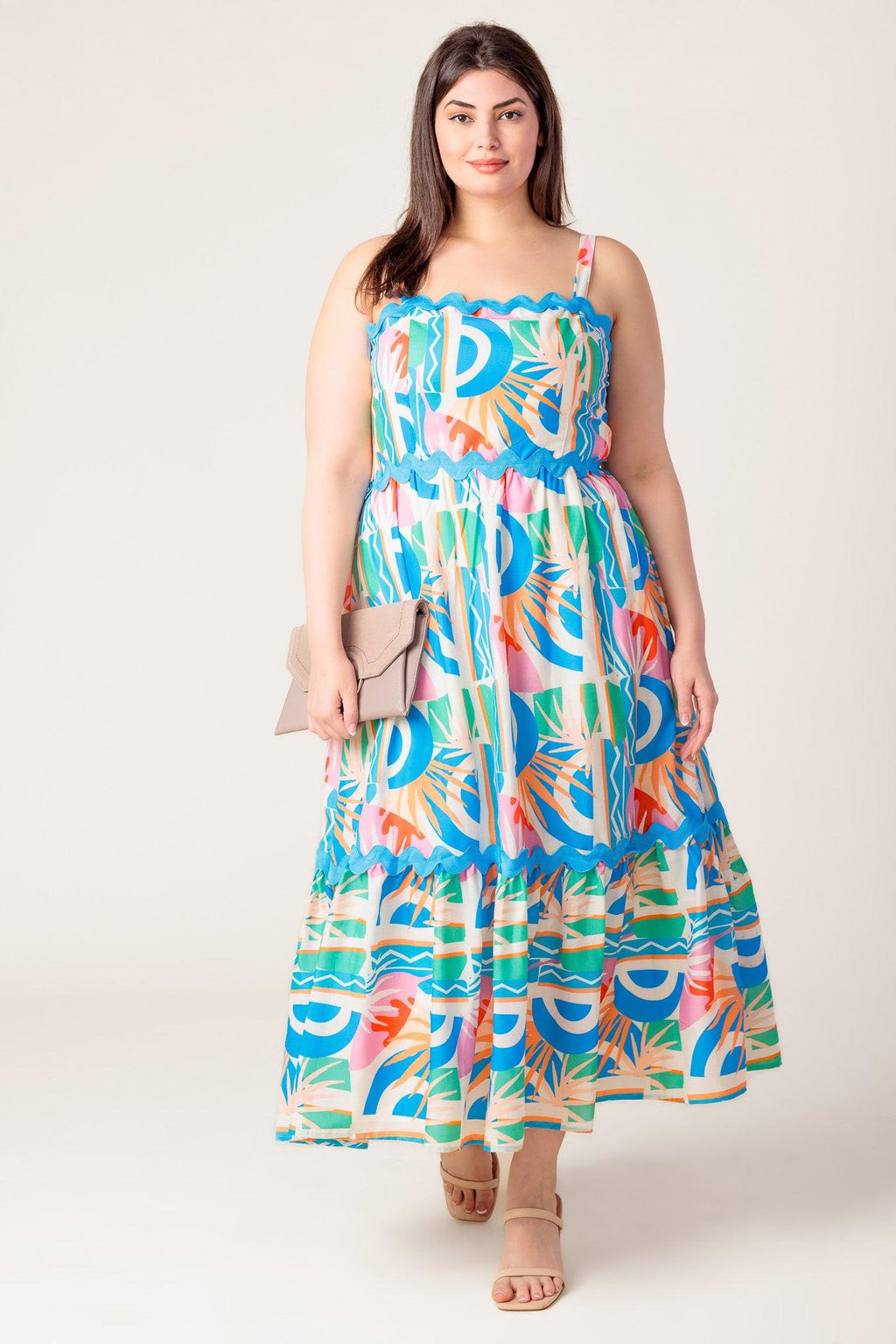 A HEAD START WOVEN MIDI DRESS Flying Tomato
