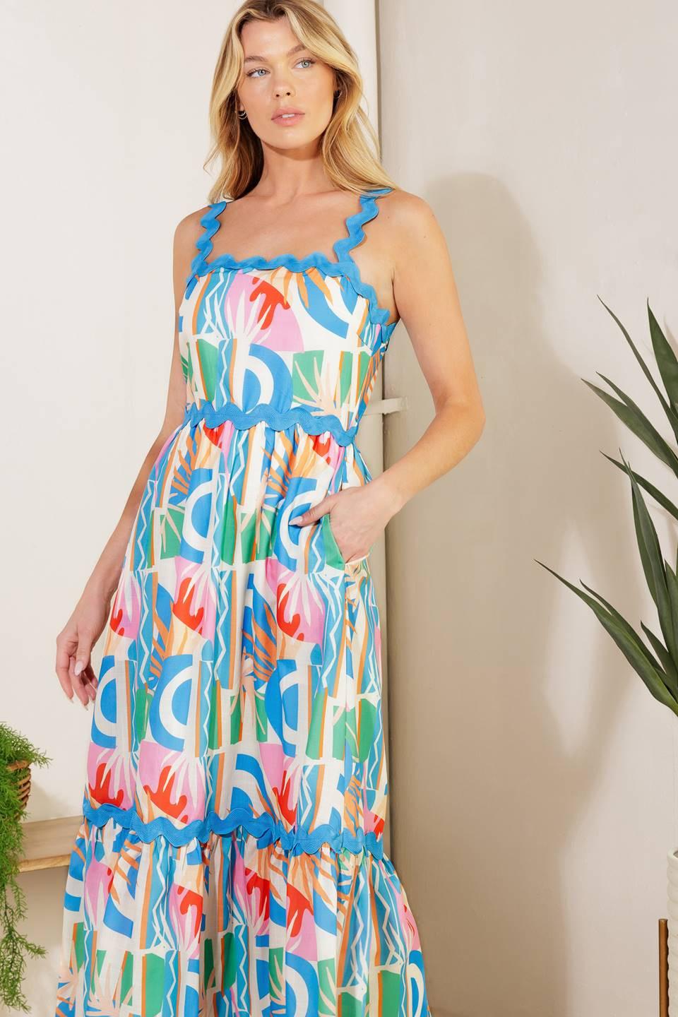 A HEAD START WOVEN MIDI DRESS Flying Tomato