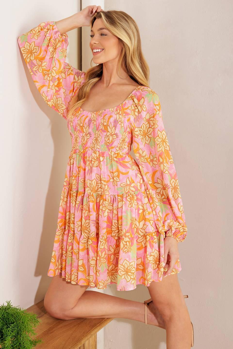 KILLING TIME WOVEN MINI DRESS Flying Tomato