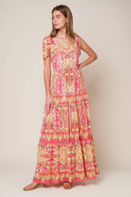 IMPRESSIVE FLIRT BLUE WOVEN MAXI DRESS Flying Tomato