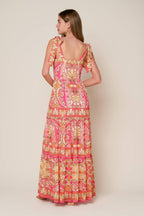 IMPRESSIVE FLIRT BLUE WOVEN MAXI DRESS Flying Tomato