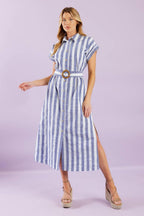 WOULD'VE BEEN THE ONE WOVEN MIDI DRESS Flying Tomato