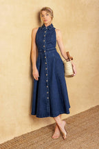 COOL GIRL DENIM MIDI DRESS Flying Tomato