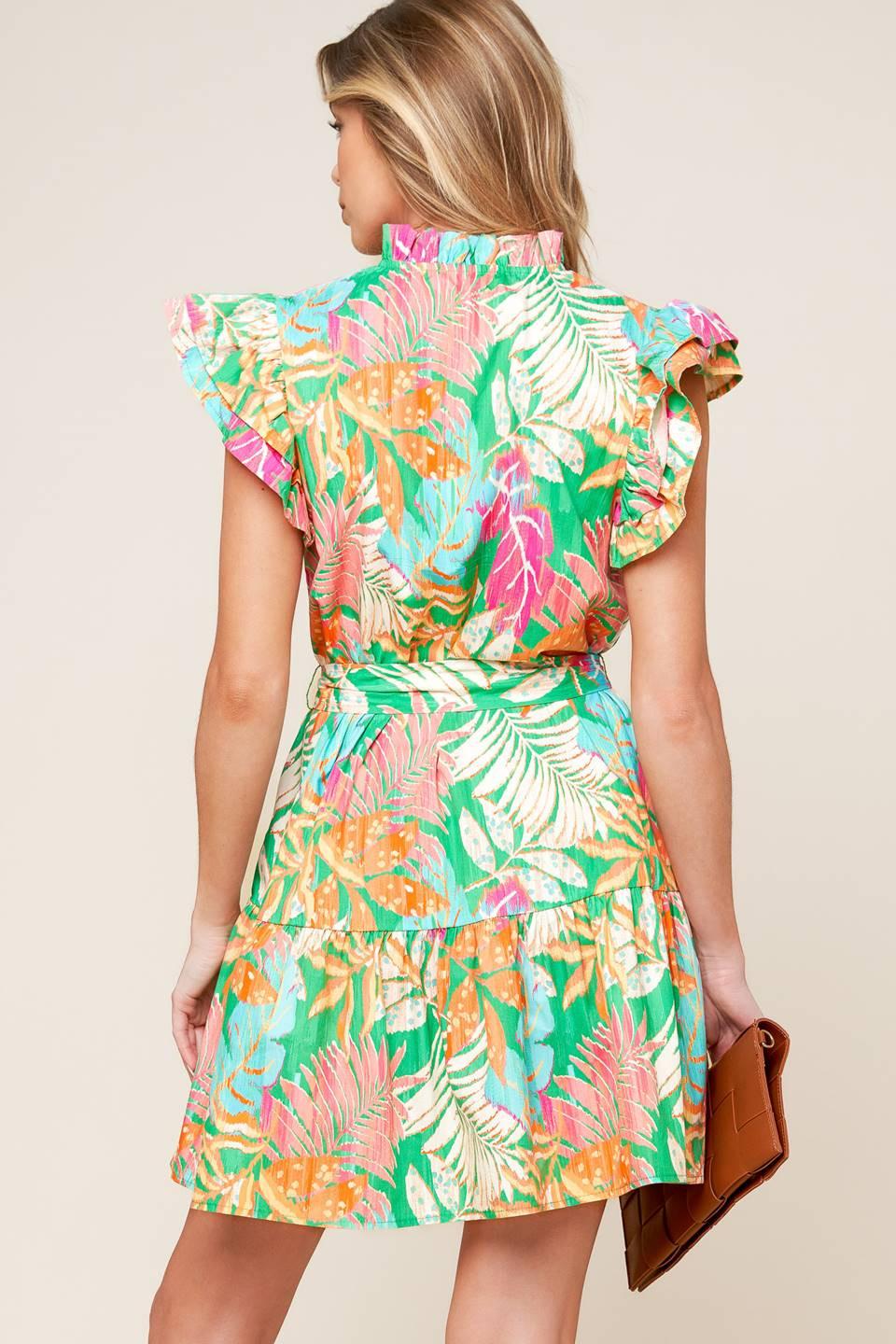 SHINE WITH ME WOVEN MINI DRESS Flying Tomato