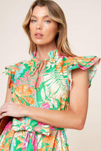 SHINE WITH ME WOVEN MINI DRESS Flying Tomato