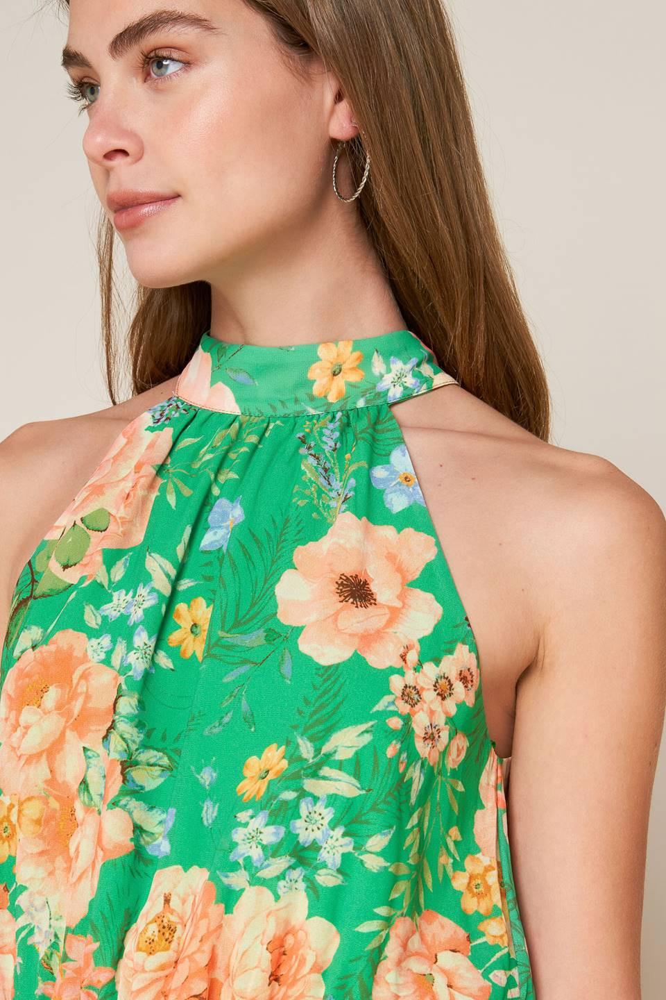 PORCELAIN BLOOM WOVEN MAXI DRESS Flying Tomato