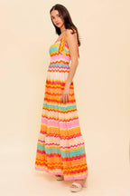 IN THE SPOTLIGHT WOVEN MAXI DRESS Flying Tomato