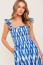 LOST IN THE DETAILS WOVEN MIDI DRESS Flying Tomato